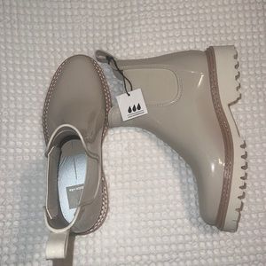 Dolce Vita Stella Ivory Rain Booties.